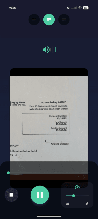App screenshot - explanation mode